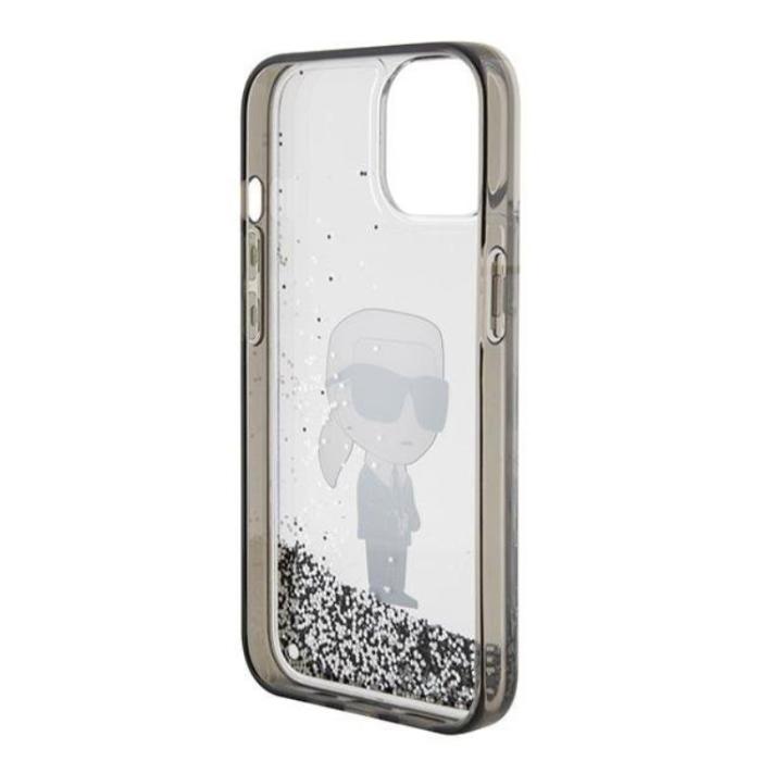 KARL LAGERFELD - Karl Lagerfeld iPhone 15 Mobilskal Liquid Glitter Ikonik