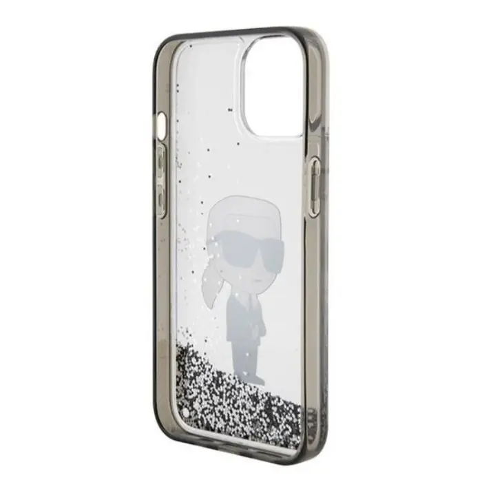 KARL LAGERFELD - Karl Lagerfeld iPhone 15 Mobilskal Liquid Glitter Ikonik
