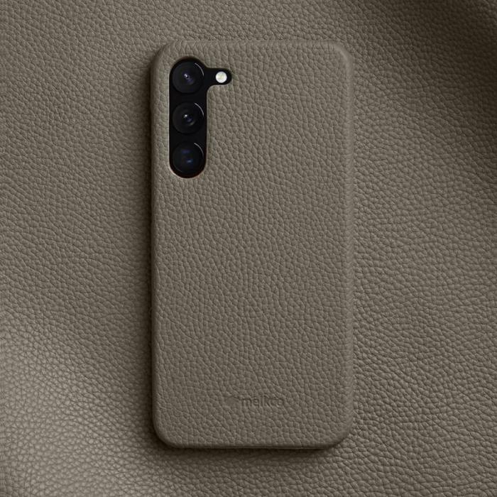 Melkco - MELKCO Mobilskal för Samsung Galaxy S23 Äkta läder Grå