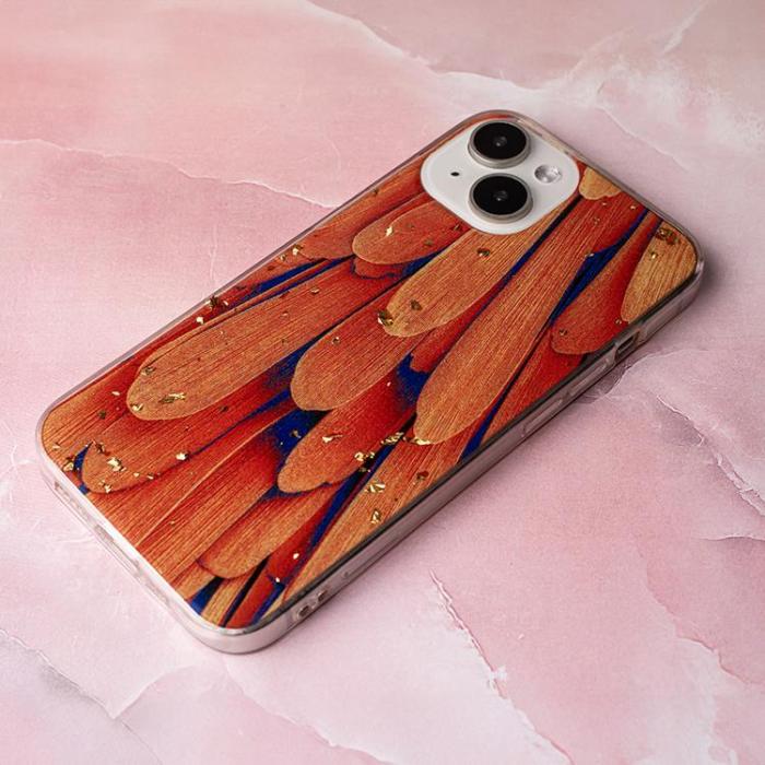 OEM - Galaxy S24 Ultra Mobilskal Guld Glam - Orange