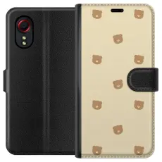 Gustaf - Pl&aring;nboksfodral till Samsung Galaxy Xcover 5 med Bj&ouml;rnm&ouml;nster