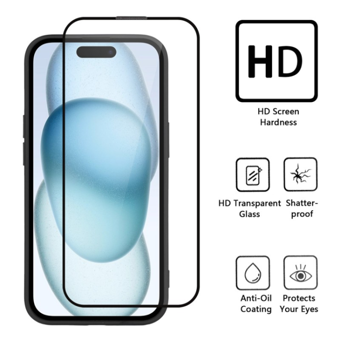WANLONFENG - WANLONFENG OnePlus Nord 5 Mobilskal med Härdat glas - Röd