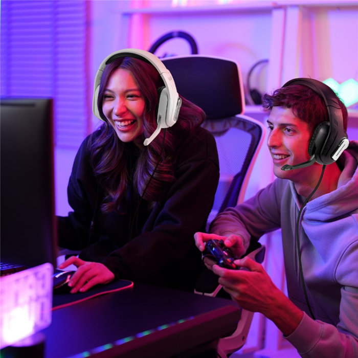 KOTION EACH - KOTION EACH Over-Ear Gaming Trådbundna Hörlurar med Mikrofon LED-ljus G4100