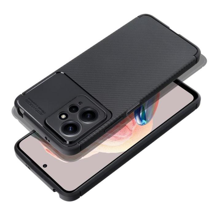 OEM - Xiaomi Redmi Note 12 4G Mobilskal Carbon Premium - Svart