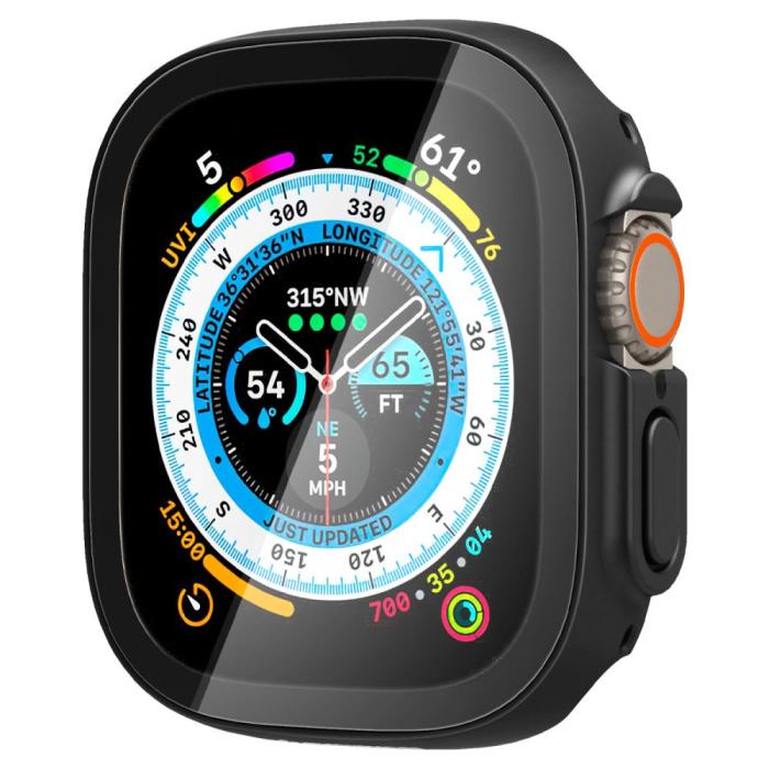 UTGATT - Spigen Apple Watch Ultra (49mm) Skal Thin Fit 360 - Svart