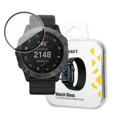 Wozinsky - Wozinsky Garmin Fenix 6X H&auml;rdat Glas Sk&auml;rmskydd Hybrid - Svart
