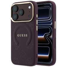 Guess - Guess Mobilskal F&ouml;r iPhone 18 Pro/17 Pro Magsafe Saffiano Peony & Ring