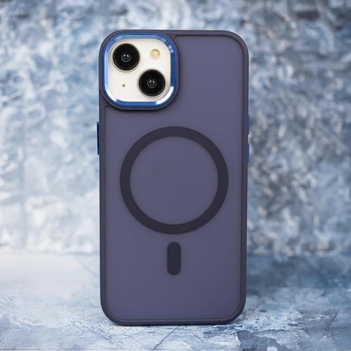 OEM - iPhone 16 Plus Mobilskal MagSafe Frozen - Marinblå