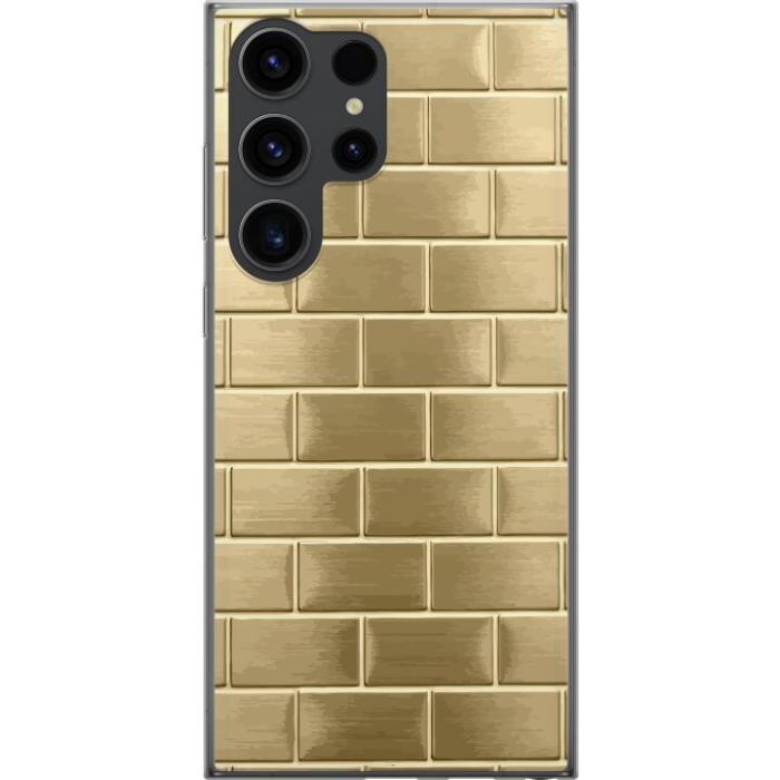 iSecrets - Mobilskal till Samsung Galaxy S24 Ultra med Gyllene Murstenar