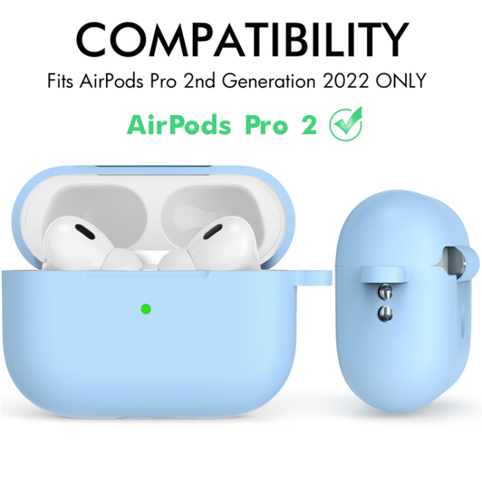 AHASTYLE - AHASTYLE AirPods Pro 2 Skal Silikon med Carabiner/Lanyard CS14
