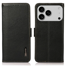 KHAZNEH - Khazneh iPhone 17 Pro Max Plånboksfodral Äkta Läder Rfid