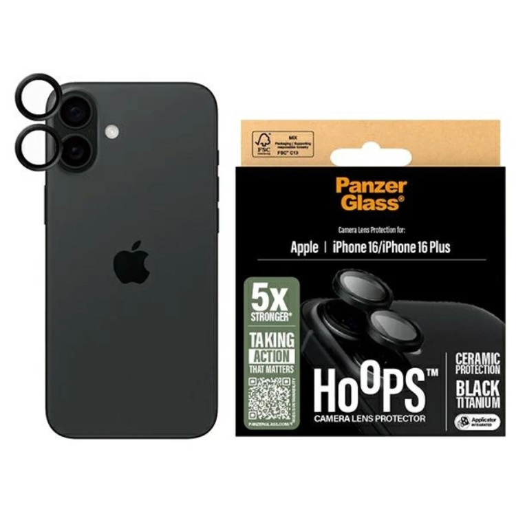 PanzerGlass iPhone 16/16 Plus Kameralinsskydd Härdat Glas | 5468 | AlltMobil