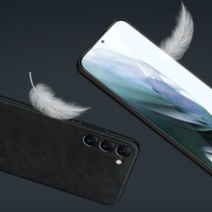 SULADA - SULADA Mobilskal till Galaxy S23 PU Läder Coated TPU + PC - Brun