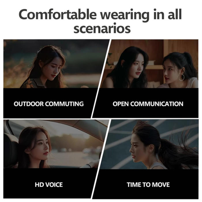 HTC - HTC OWS Trådlösa Bluetooth 6.0 Sports Hörlurar On-Ear NE18