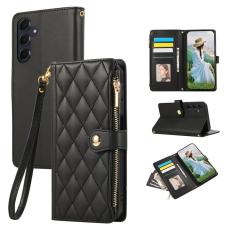 OEM - Mobilfodral f&ouml;r Samsung Galaxy S26 Konstl&auml;der Flera kortfack - Svart