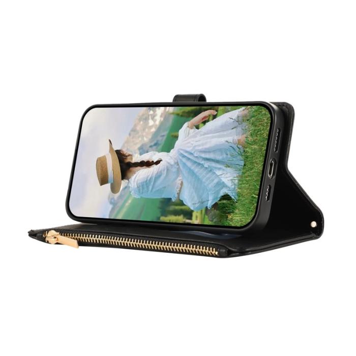 OEM - Mobilfodral för Samsung Galaxy S26 Konstläder Flera kortfack - Svart