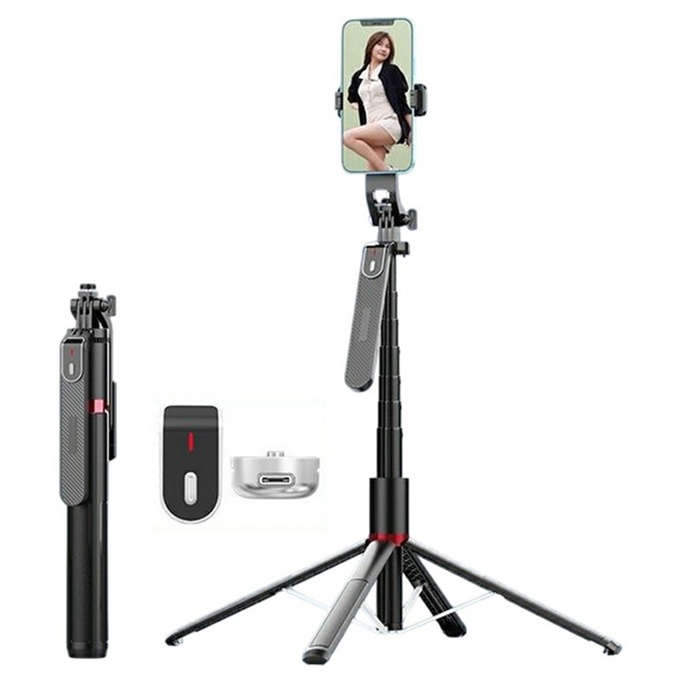 Selfiestick Bluetooth Anti-shake Aluminiumlegeringsstativ P185MAX | 5566 | AlltMobil