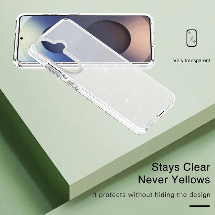 OEM - Mobilskal för Samsung Galaxy S26 Plus Glittrande TPU + PC - Rosa