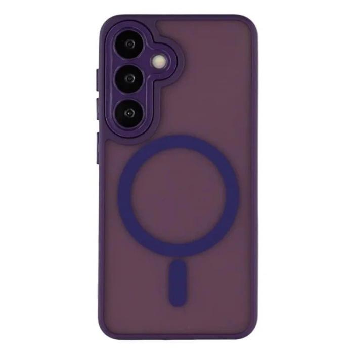 WANLONFENG - WANLONFENG Mobilskal för Samsung Galaxy S26 Shockproof Magnetiskt Plast - Lila