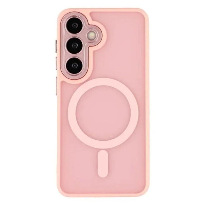 WANLONFENG - WANLONFENG Mobilskal för Samsung Galaxy S26 Shockproof Magnetiskt Plast - Rosa