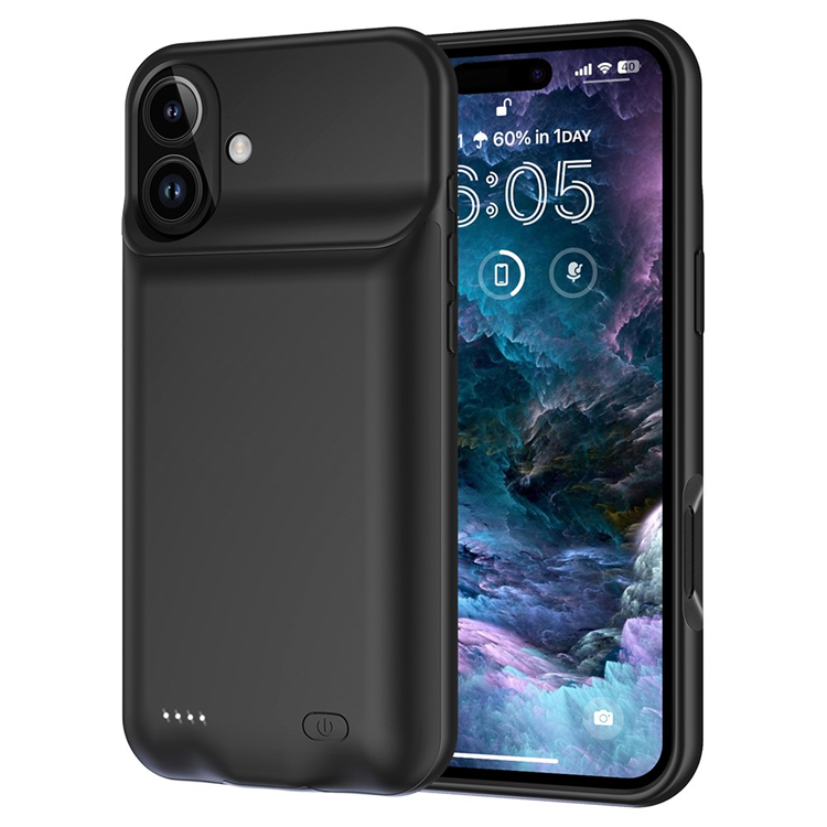 iPhone 16 Batteriskal 7000mAh - Svart | 2353 | AlltMobil