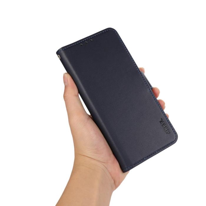 ABEEL - ABEEL Samsung Galaxy A23 5G / A23 4G Konstläder Plånboksfodral RFID-Skydd Blå