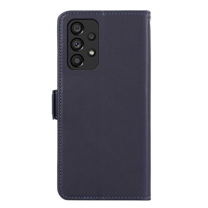 ABEEL - ABEEL Samsung Galaxy A23 5G / A23 4G Konstläder Plånboksfodral RFID-Skydd Blå