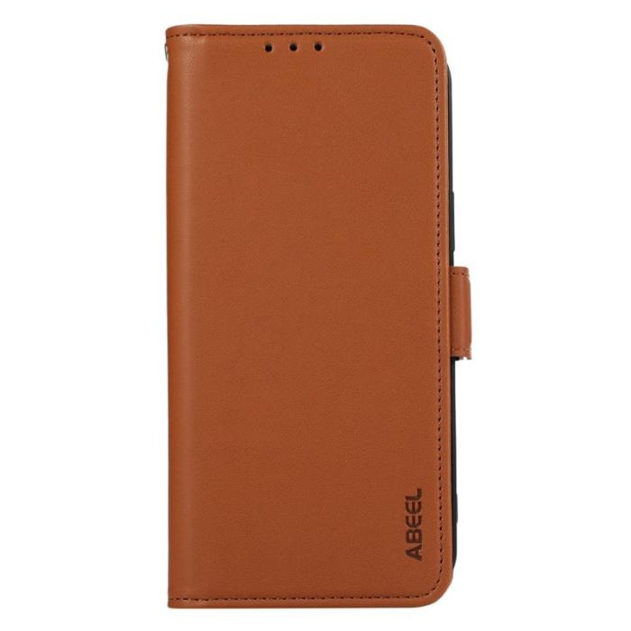 ABEEL - ABEEL Samsung Galaxy A23 5G / A23 4G Konstläder Plånboksfodral RFID-Skydd Brun