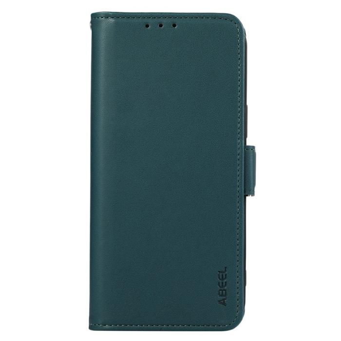 ABEEL - ABEEL Samsung Galaxy A23 5G / A23 4G Konstläder Plånboksfodral RFID-Skydd Grön