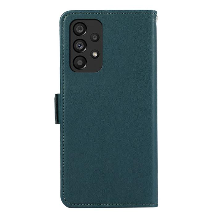 ABEEL - ABEEL Samsung Galaxy A23 5G / A23 4G Konstläder Plånboksfodral RFID-Skydd Grön