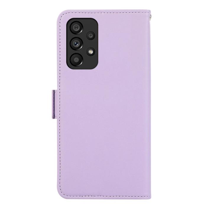 ABEEL - ABEEL Samsung Galaxy A23 5G / A23 4G Konstläder Plånboksfodral RFID-Skydd Lila