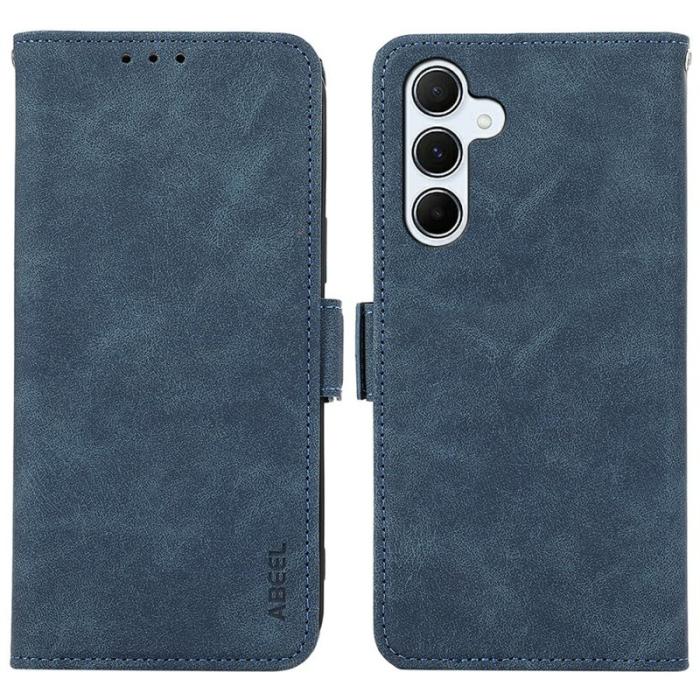 ABEEL - ABEEL Samsung Galaxy A26 5G Plånboksfodral Konstläder Ställ Blå
