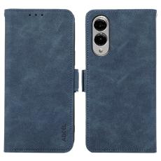 ABEEL - ABEEL Mobilskal till Samsung Galaxy S25 Edge KonstL&auml;der Folio Bl&aring;