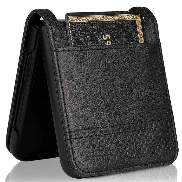 A-One Brand - Galaxy Z Flip 4 Plånboksfodral Vintage - Svart