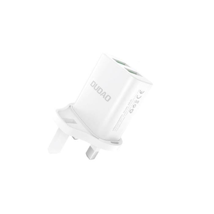Dudao - Dudao Väggladdare 2X Port USB-C - Vit