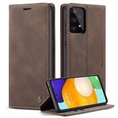 Caseme - CASEME 013 Series Konstl&auml;der Pl&aring;nboksfodral till Samsung Galaxy A53 5G - Brun