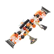 OEM - Apple Watch (49mm/46mm/45mm/44mm/42mm) Armband Halloween Beaded - Ansiktslös