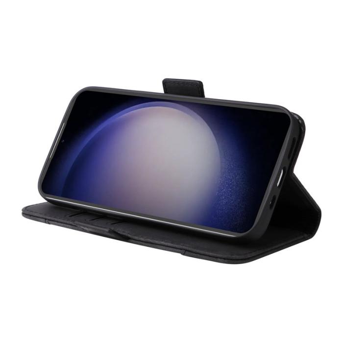 BETOPNICE - BETOPNICE 001 Samsung Galaxy S23 FE Plånboksfodral TPU + Konstläder - Svart