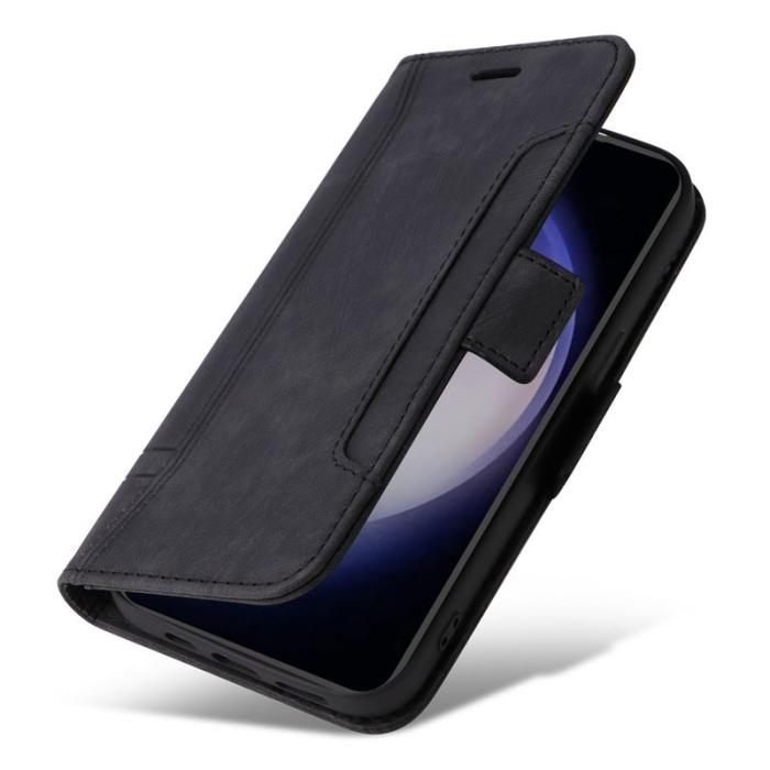 BETOPNICE - BETOPNICE 001 Samsung Galaxy S23 FE Plånboksfodral TPU + Konstläder - Svart