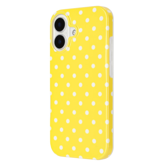 A-One Brand - iPhone 17 Mobilskal Dot Design Imd Tpu - Gul