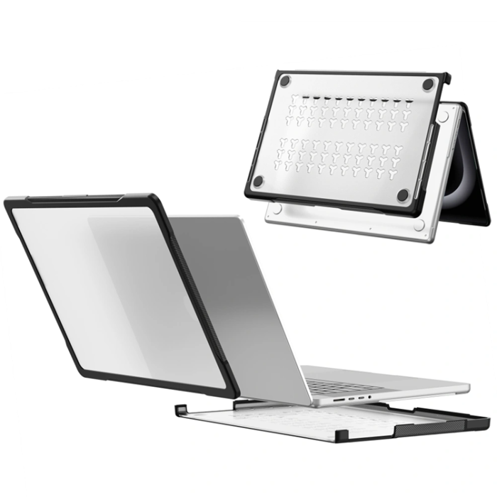 Tech-Protect - Tech-Protect Skal För Macbook Air 13 Velar - Svart/Matte Clear