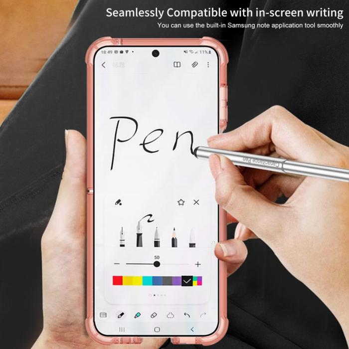 GKK - GKK Samsung Galaxy Z Flip7 FE Fodral Shockproof - Transparent Grön