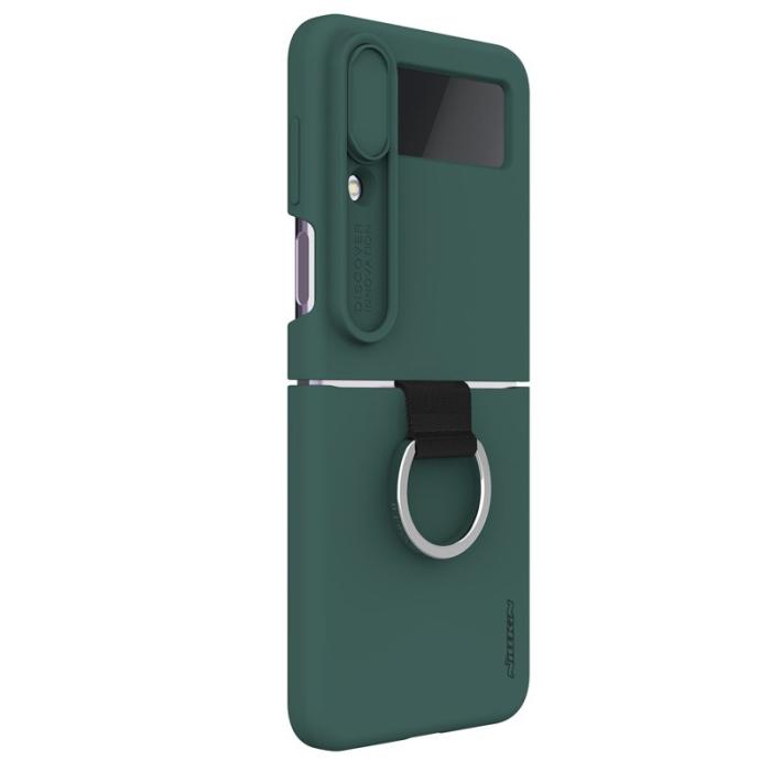 Nillkin - NILLKIN Mobilskal till Samsung Galaxy Z Flip4 5G Liquid Silicone Grön
