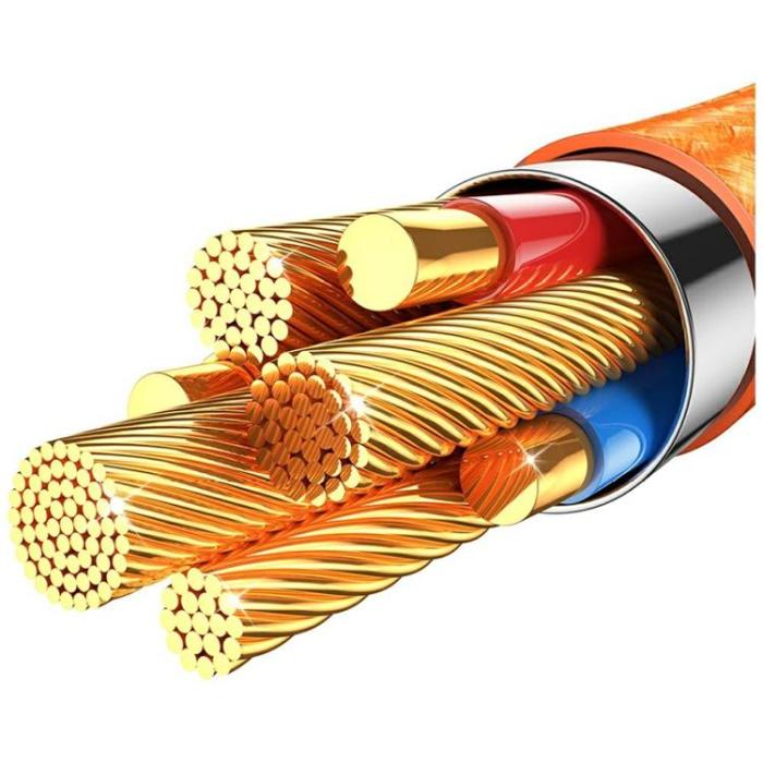 USAMS - USAMS USB-C till Lightning 30W Kabel 1.2m SJ774 - Orange