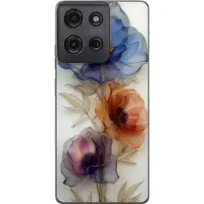 Gustaf - Mobilskal till Motorola Moto G75 med Silkesblommor