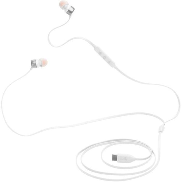 JBL - JBL In-Ear Hörlurar Trådbundna USB-C Tune 310C - Vit