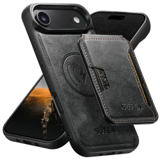 SUTENI - SUTENI iPhone 17 Air Mobilskal MagSafe Cowhide M3 - Svart