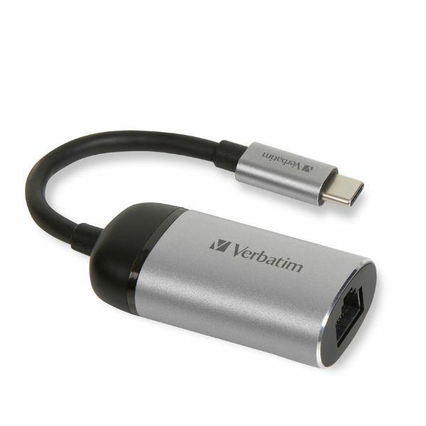 Verbatim USB-C till Ethernet Adapter - Grå | 1867 | AlltMobil