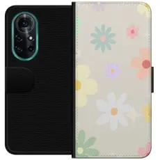 Gustaf - Pl&aring;nboksfodral till Huawei nova 8 Pro med fejdande blommor