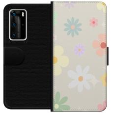iSecrets - Plånboksfodral till Huawei P40 Pro med fejdande blommor